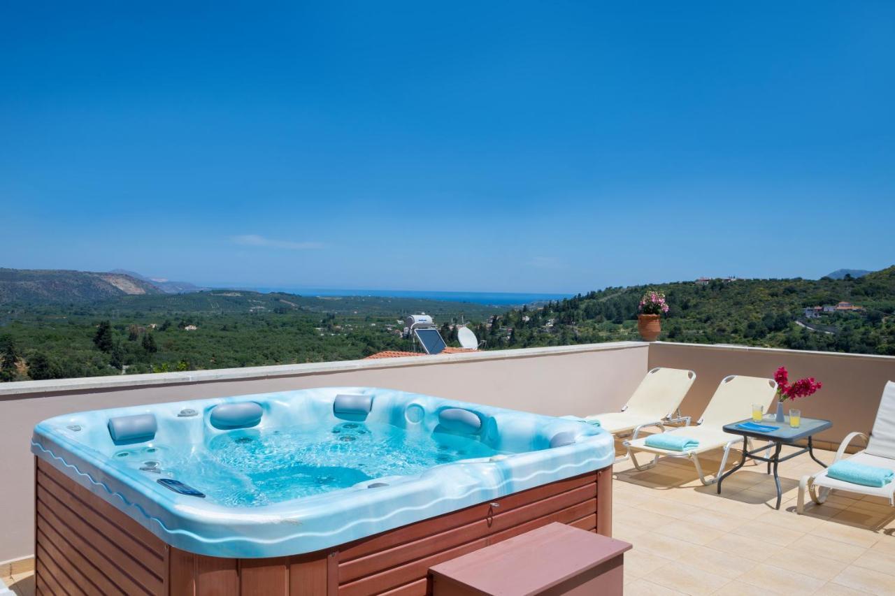 Olga'S Filoxenia - Villa Aladanos-Private Pool And Heated Jacuzzi Makhairoi Exterior photo